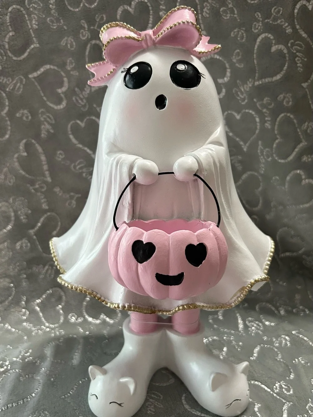 NEW Mystic Large Blush Kids Pink & White Ghost Costume Trick-or-Treat Accessory